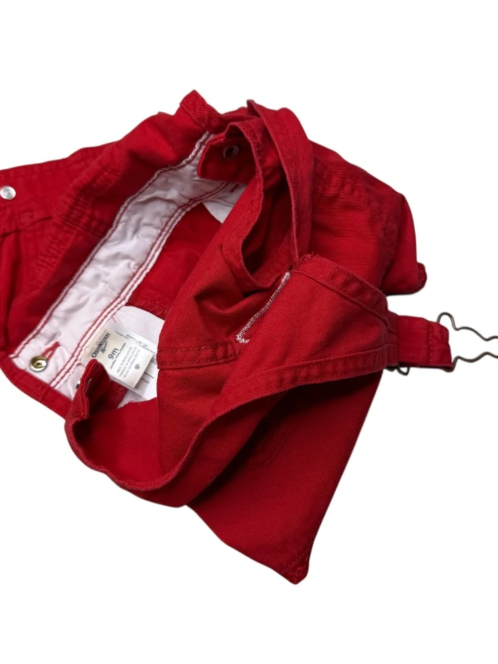OshKosh B'gosh Bright Red Shortails 9 month